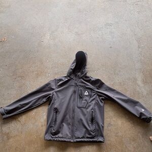 Men's Black Hooded Jacket